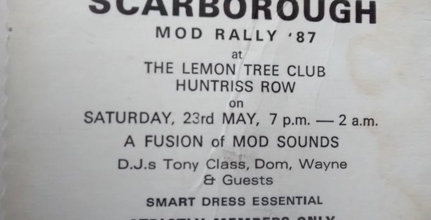 Scarborough CCI Mod Rally Ticket 23/05/87