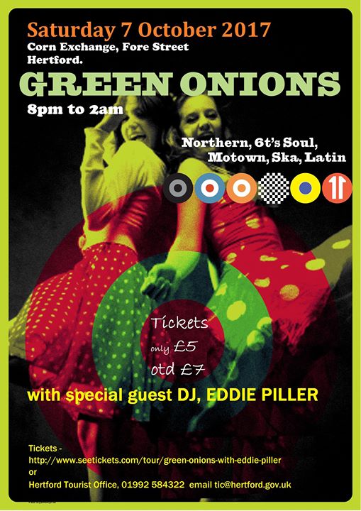 Green Onions - DJ Eddie Piller & Beers n Larfs Scooter Club Anniversary, Hertford, SG14 1AL - 60s R&B, Northern Soul, Latin Soul & Motown - 7/10/17
