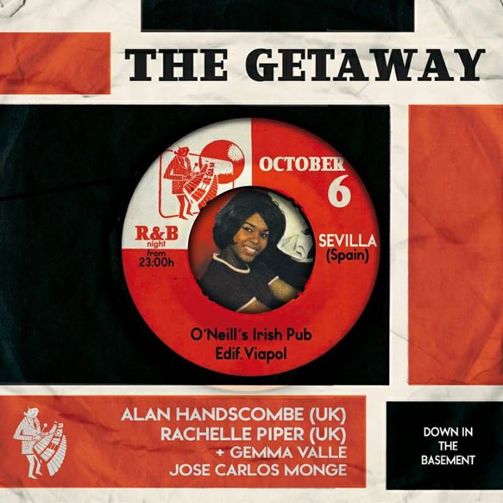 The Getaway Sevilla - DJs Gemma Valle, Jose Carlos Monge, Alan Handscombe & Rachelle Piper - Seville 41018. Playing 60s & Vintage, R&B, Mod Jazz, Tamla Motown & Blue Beat. 6/10/18