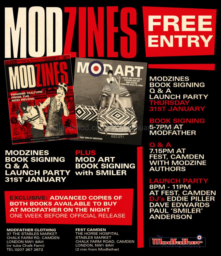 Modzines by Eddie Piller & Steve Rowland - Book Launch 2019