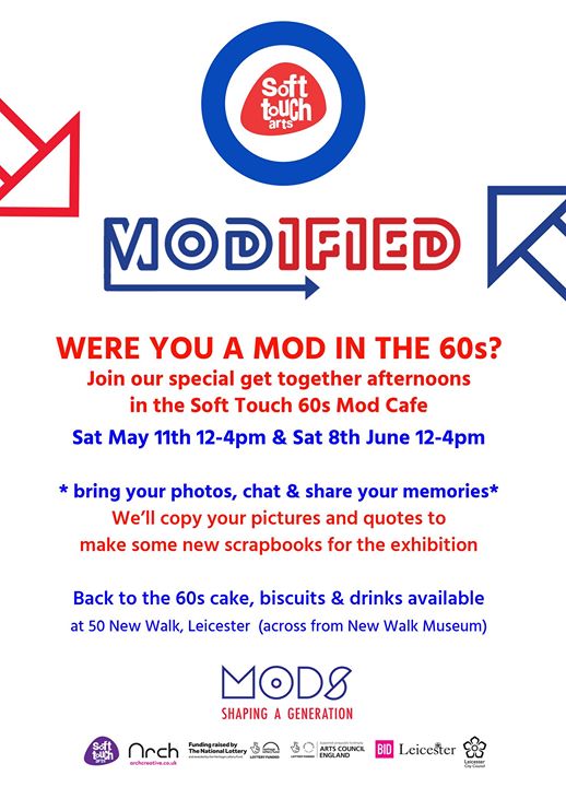 Mod Get Togethers, Soft Touch Arts, 50 New Walk, Leicester, United Kingdom Le1 6tf. 08-06-19