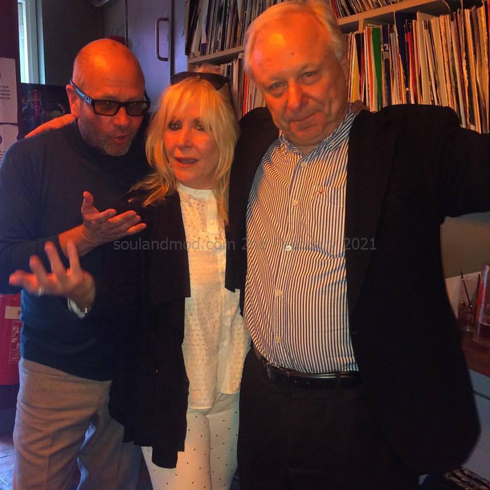 Paul Hallam, Actress Carol Harrison & Richard Barnes Author Of Mods! Book Photo copyright & kind permission of Paul Hallam