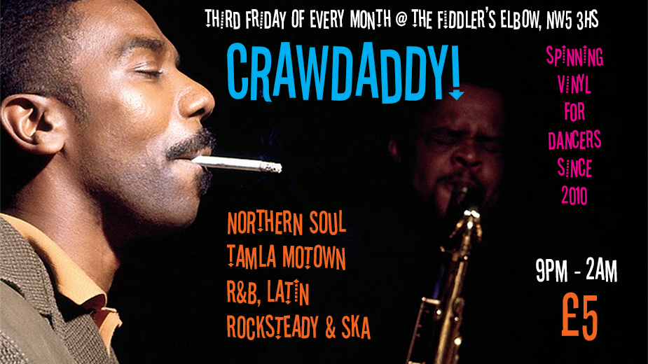Crawdaddy! with guest DJ Terry 'Record Corner' Davis - 18/03/22